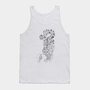 Snow Leopard Carries Lanterns Tank Top